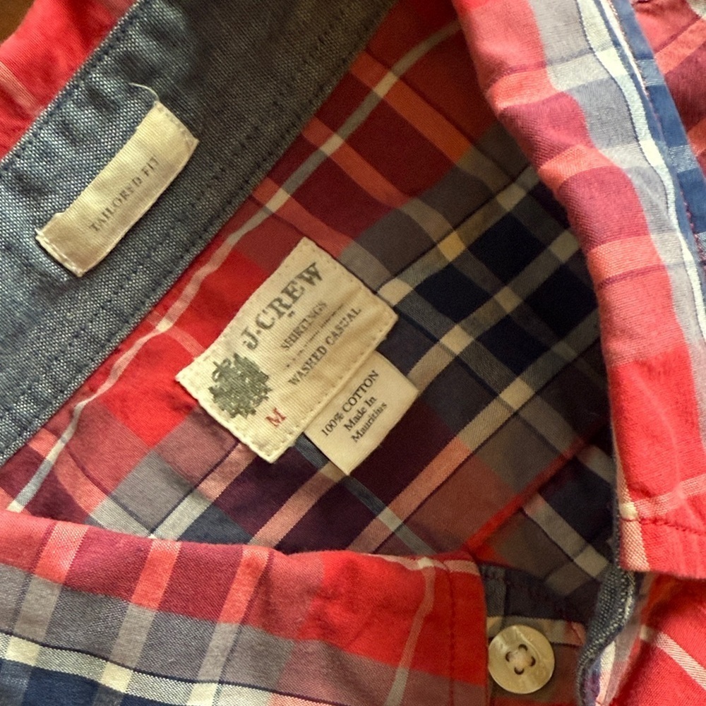 J. Crew - Men's Plaid Shirt - medium - Picture 2 of 5